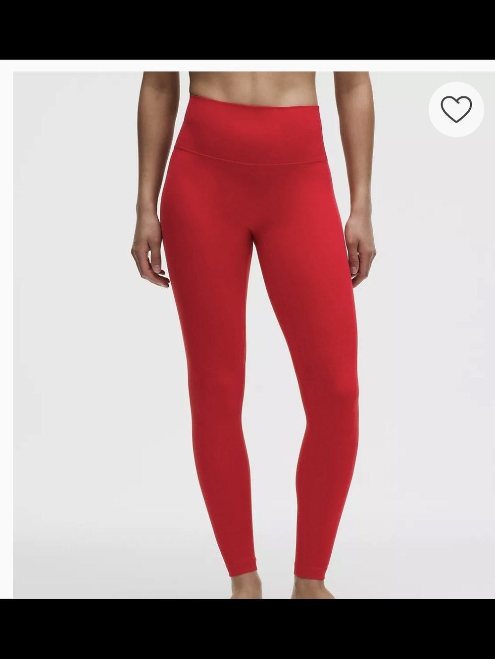 High-Waist Red Leggings